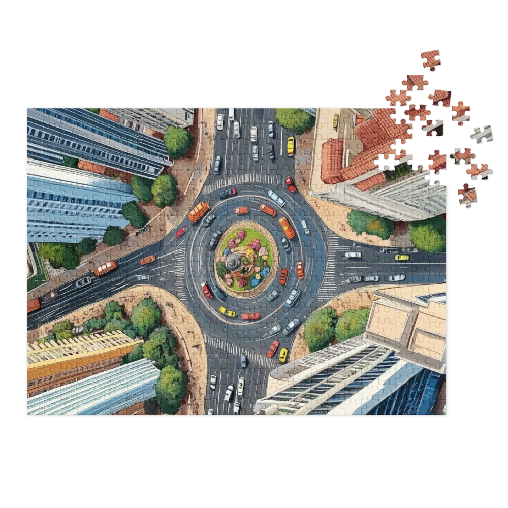 Cruzamento Urbano 
 Puzzle em caixa de metal