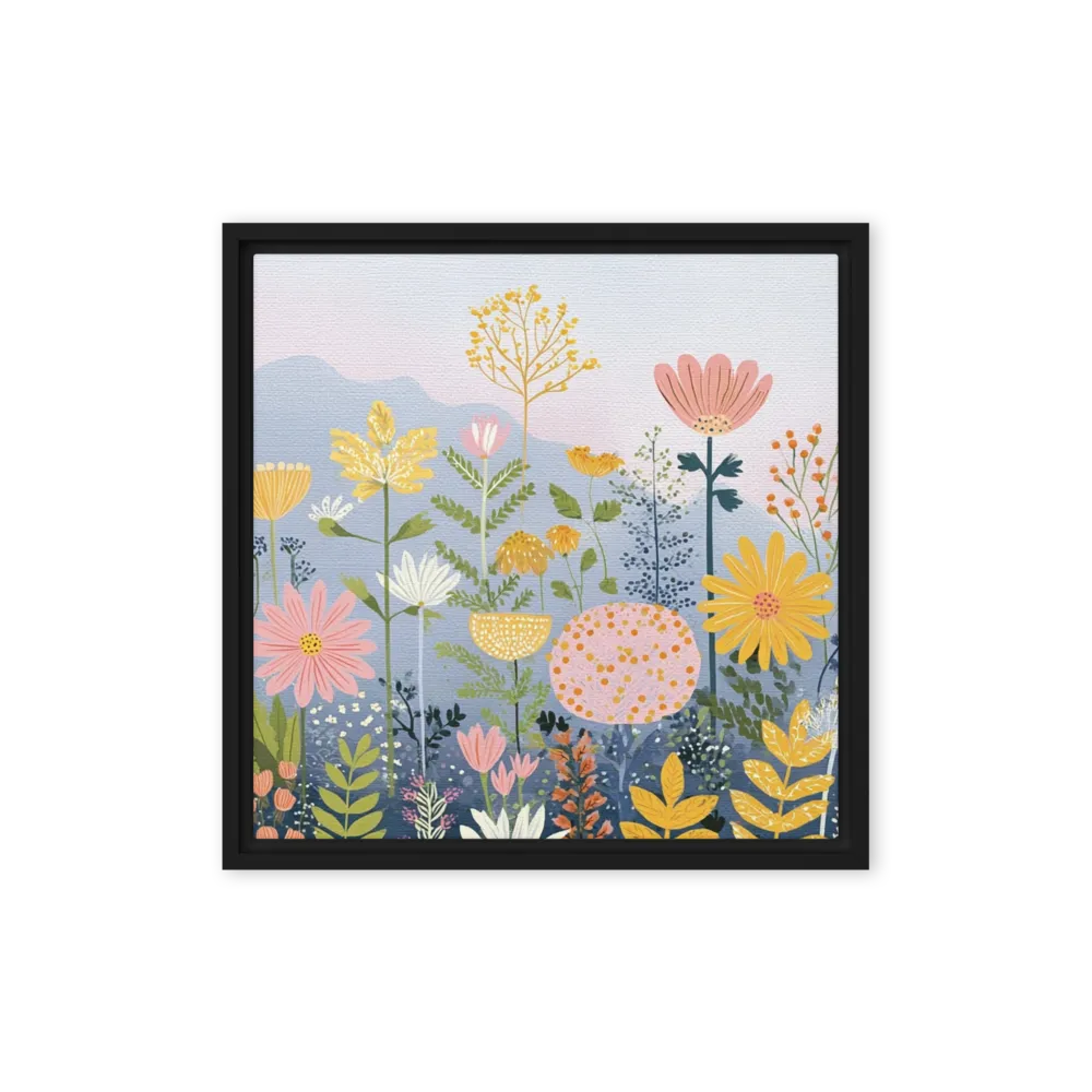 Meadow Whimsy 
 Poster with Black Frame | 10″x 10″