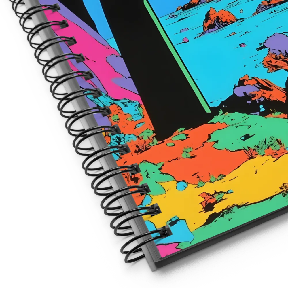 The Watcher of Neon Shores 
 Spiral Notebook | 140 pages