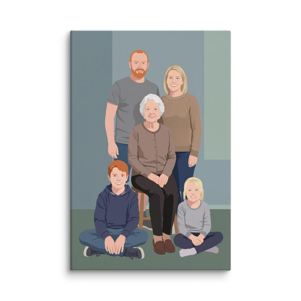Family Portrait — Flat Realism