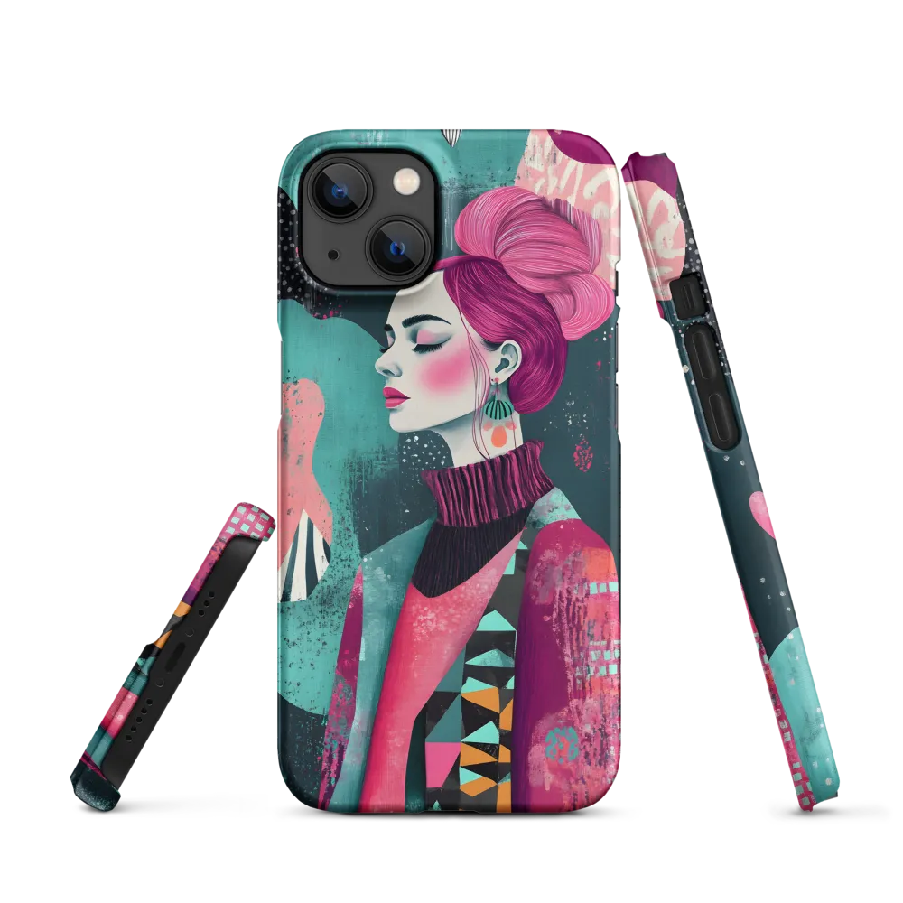 Stylized Female Portrait Illustration | Phone Case
