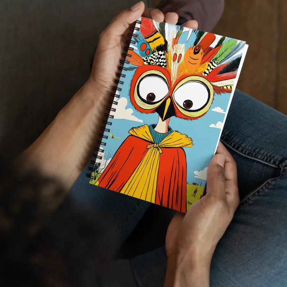 Whimsical Owl Guardian 
 Spiral Notebook | 140 pages