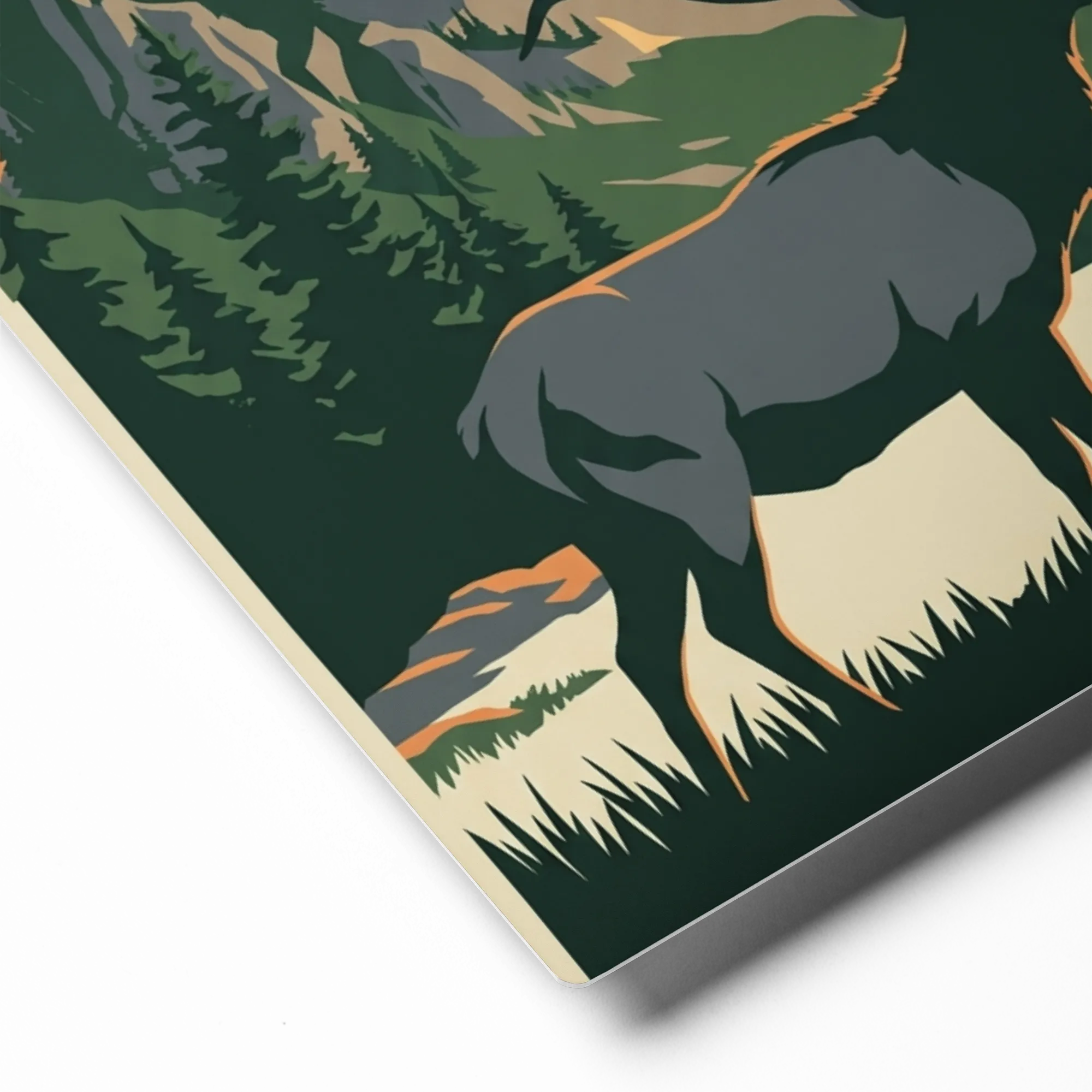 Sentinel of the Valley 
 Canvas with Black Frame