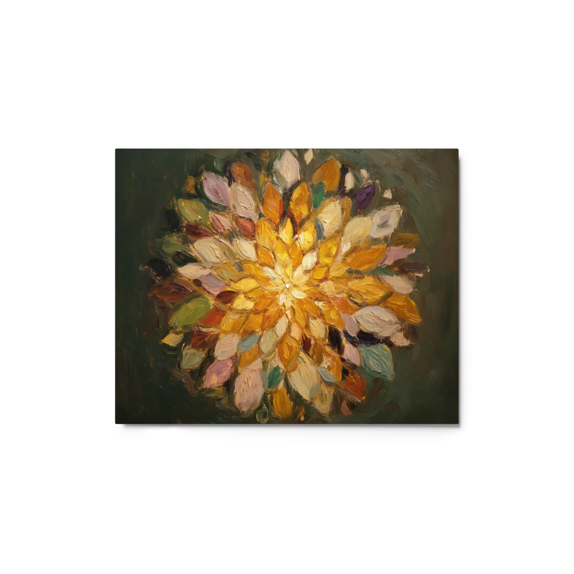 Golden Bloom Impasto