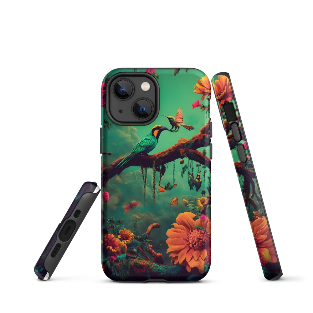 Surreal Birds and Flowers | Phone Case