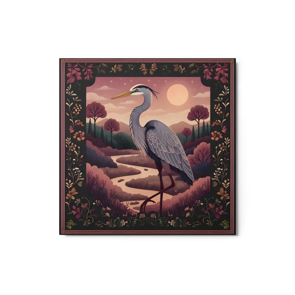 Moonlit Heron | Art Print