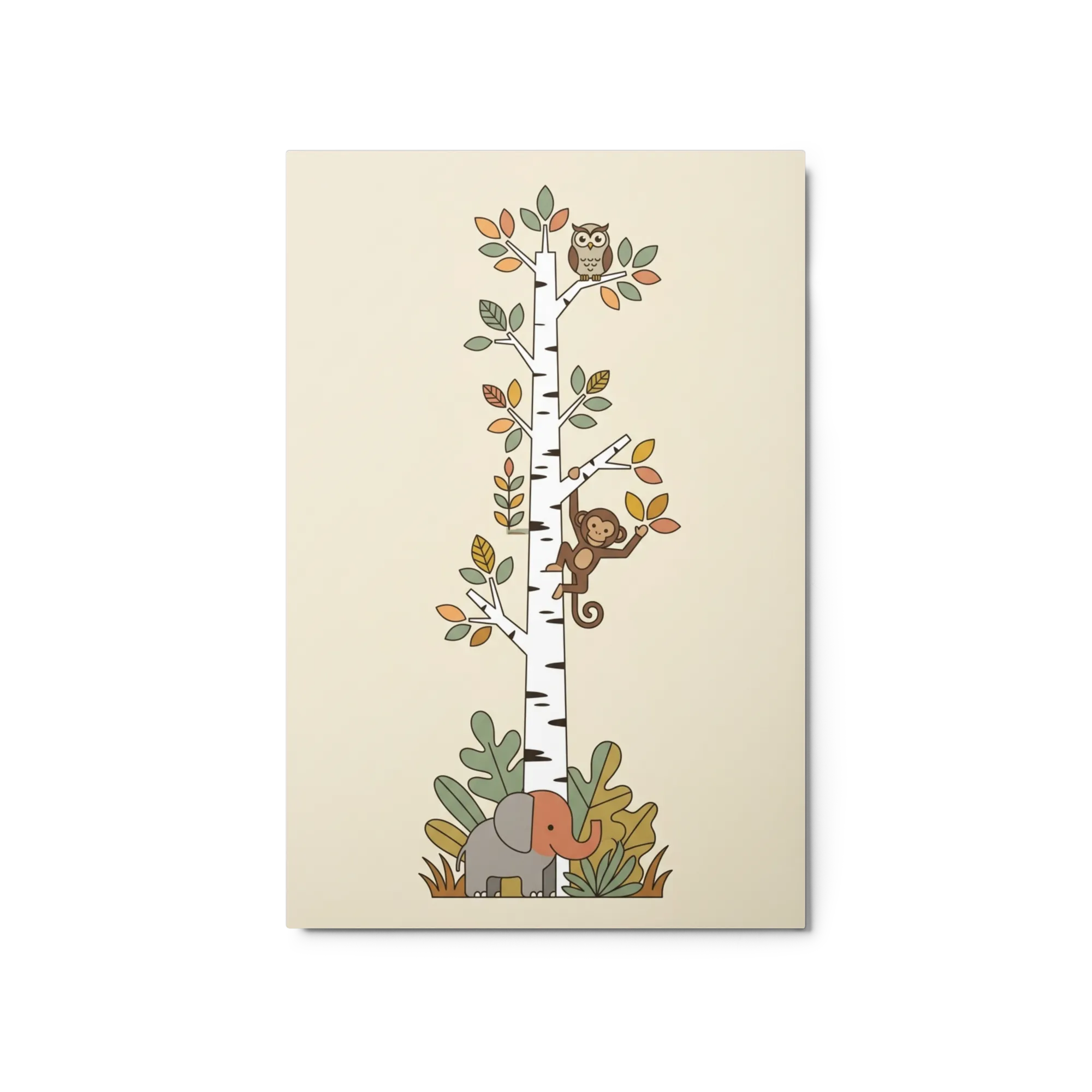 Whimsical Jungle Growth Chart