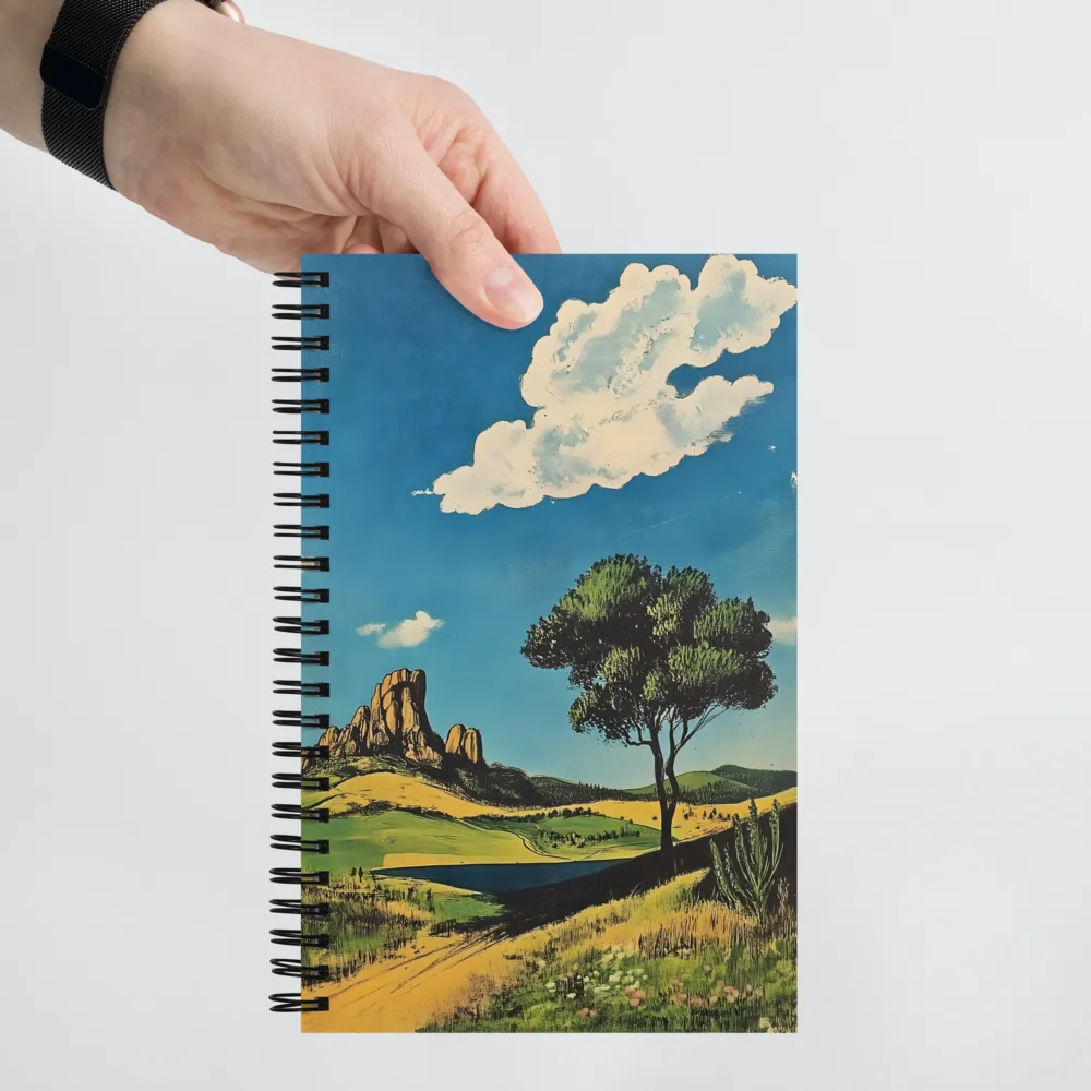 Tranquil Mountain Landscape 
 Spiral Notebook | 140 pages