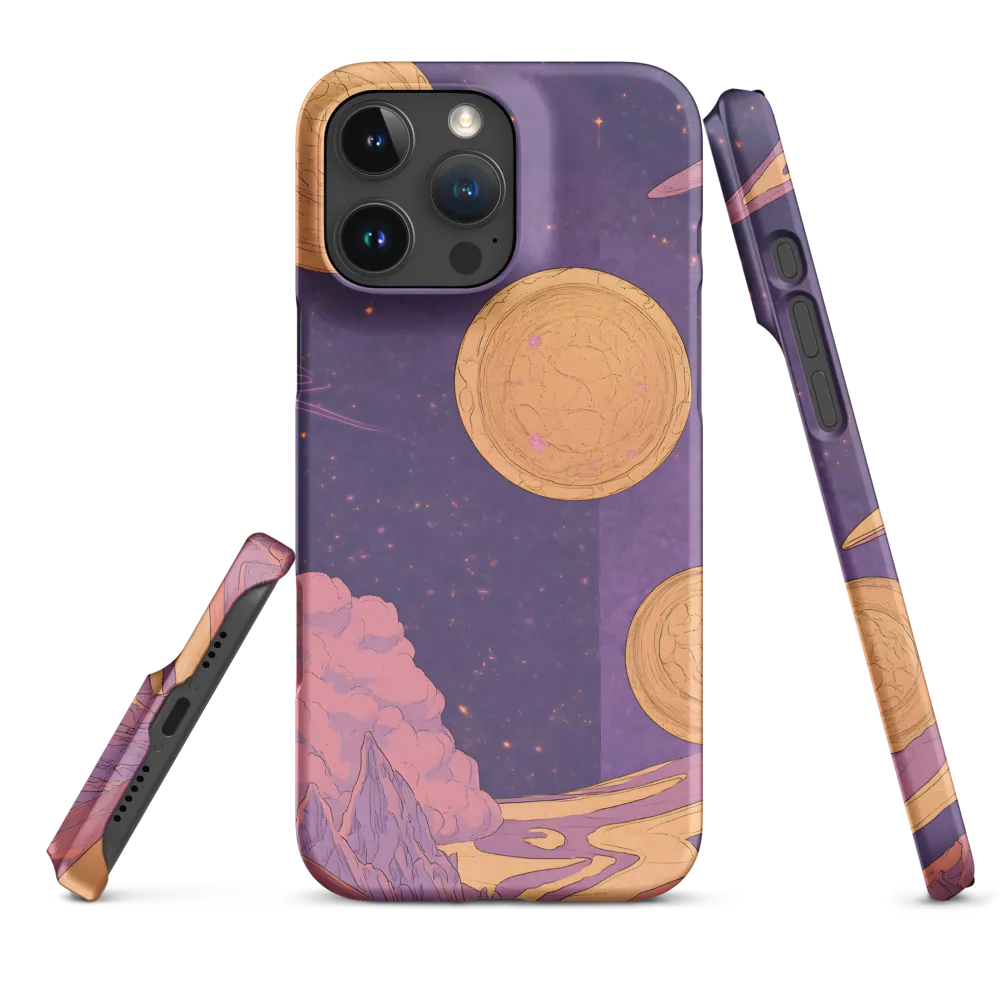 Surreal Planets in Starry Sky | Phone Case