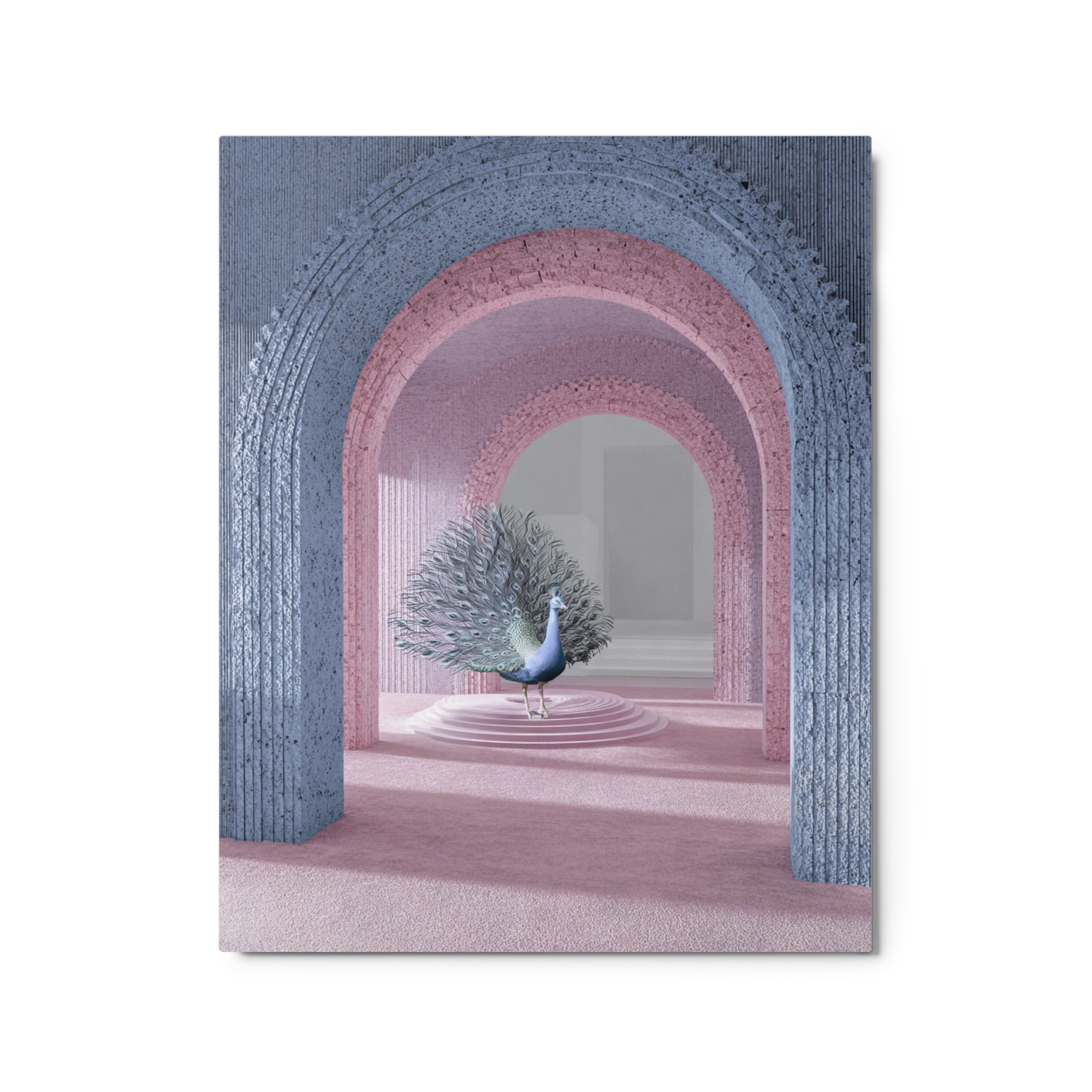 Peacock in Pink Arches
