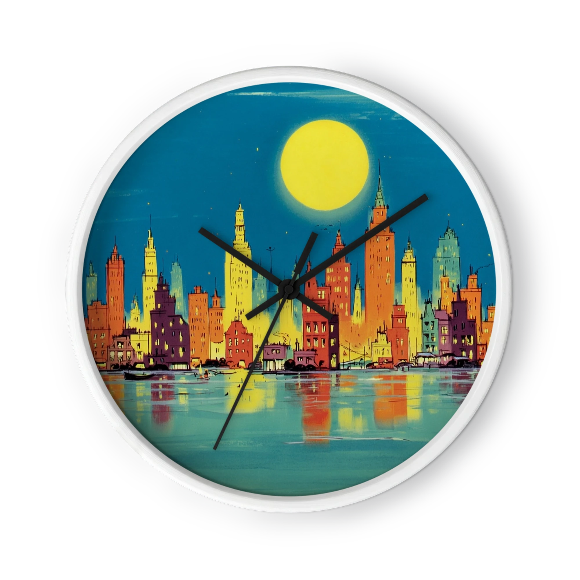 Mid-Century Moonlit City