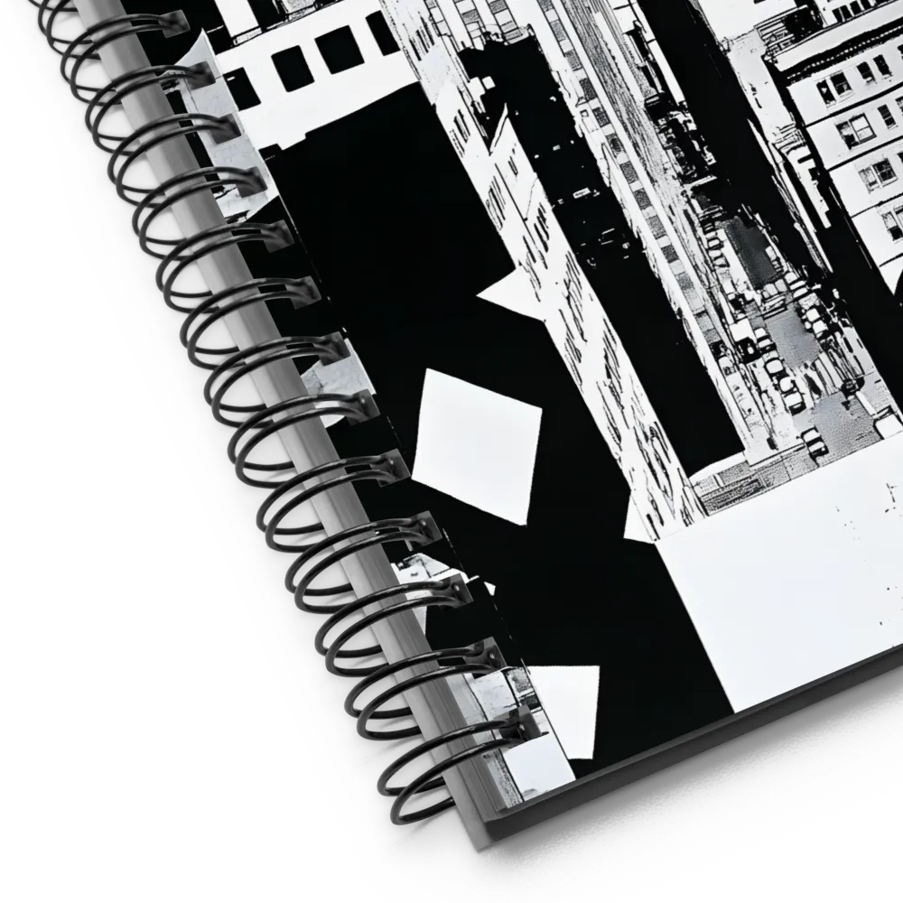Urban Collage Silhouette 
 Spiral Notebook | 140 pages