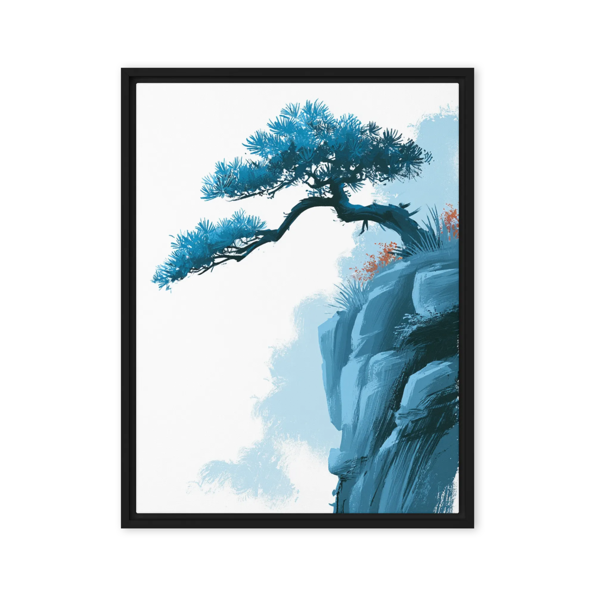 The Ink-Wash Mountain Ridge — Dry-brush ink landscapes