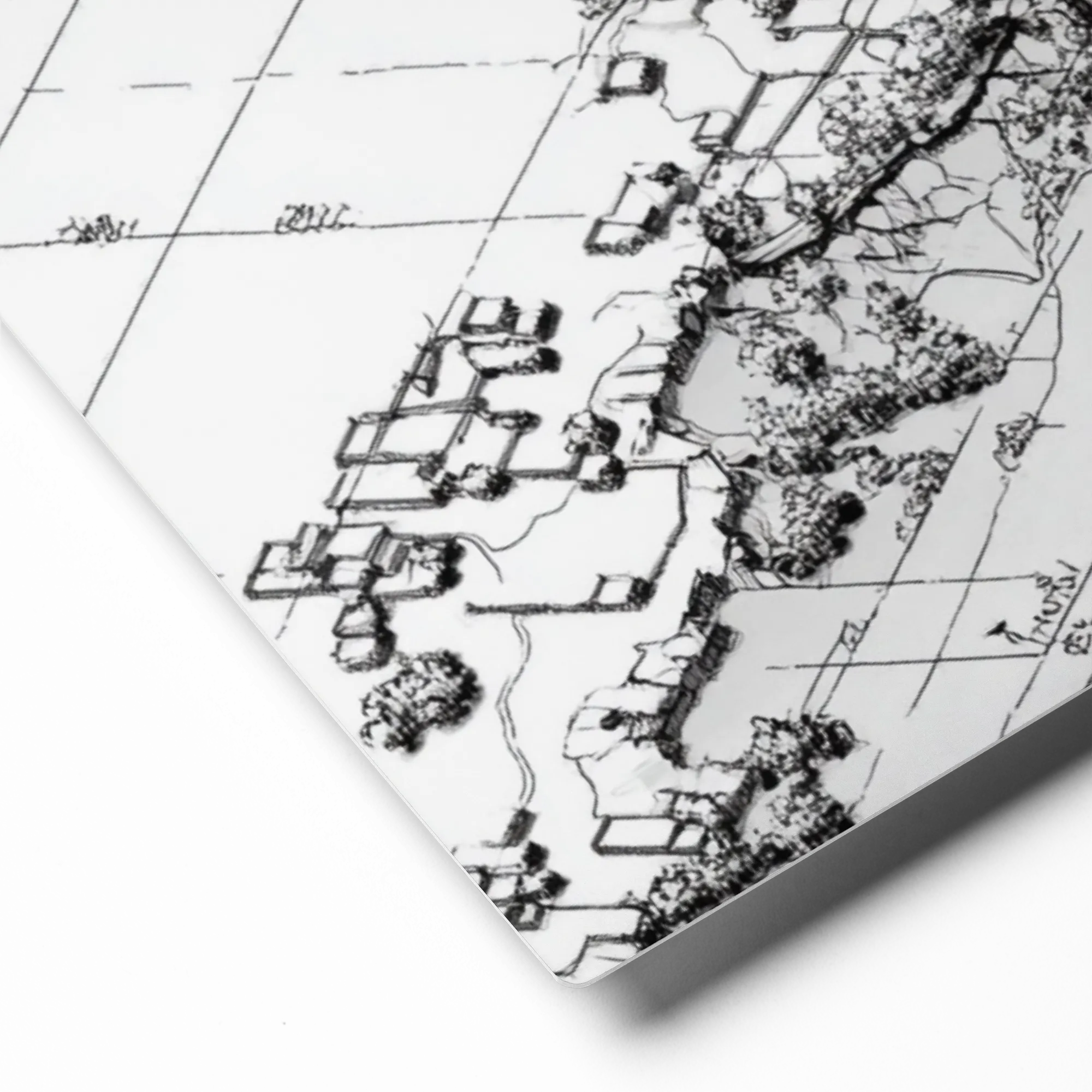 Topographic River Survey | Art Print