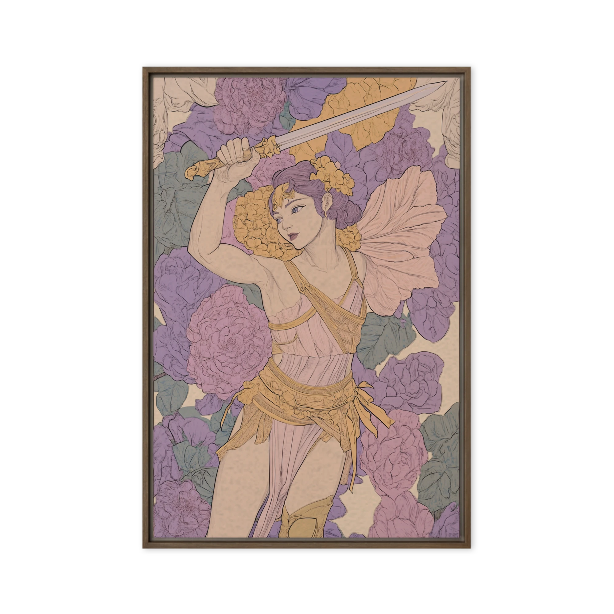 Art Nouveau Warrior | Art Print