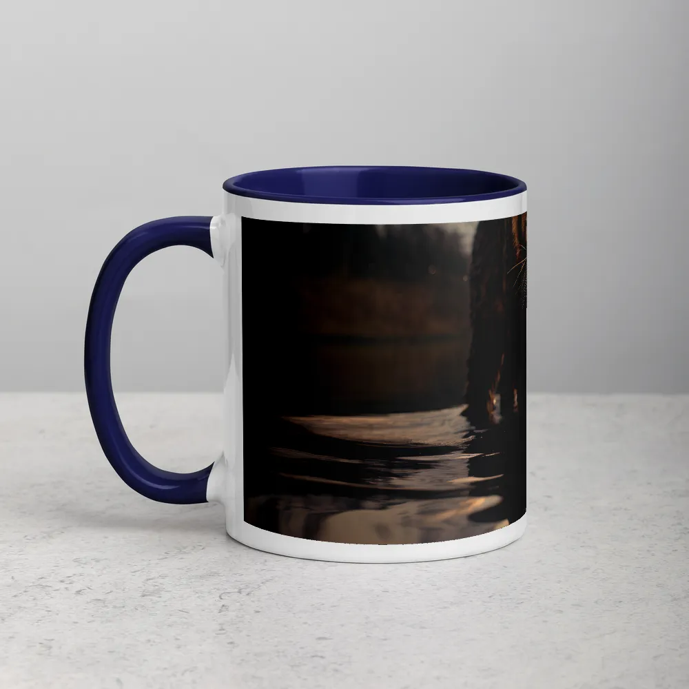 Golden Hour Reflection 
 Mug with Red inside