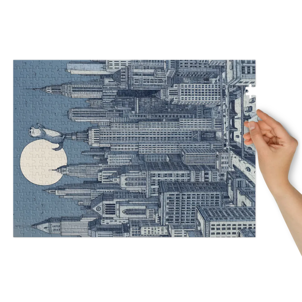 Moonlit Tower Otter | Jigsaw Puzzles