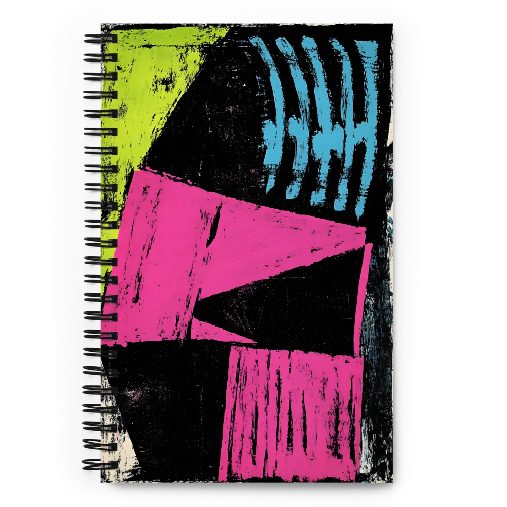 Neon Expression Abstract 
 Spiral Notebook | 140 pages