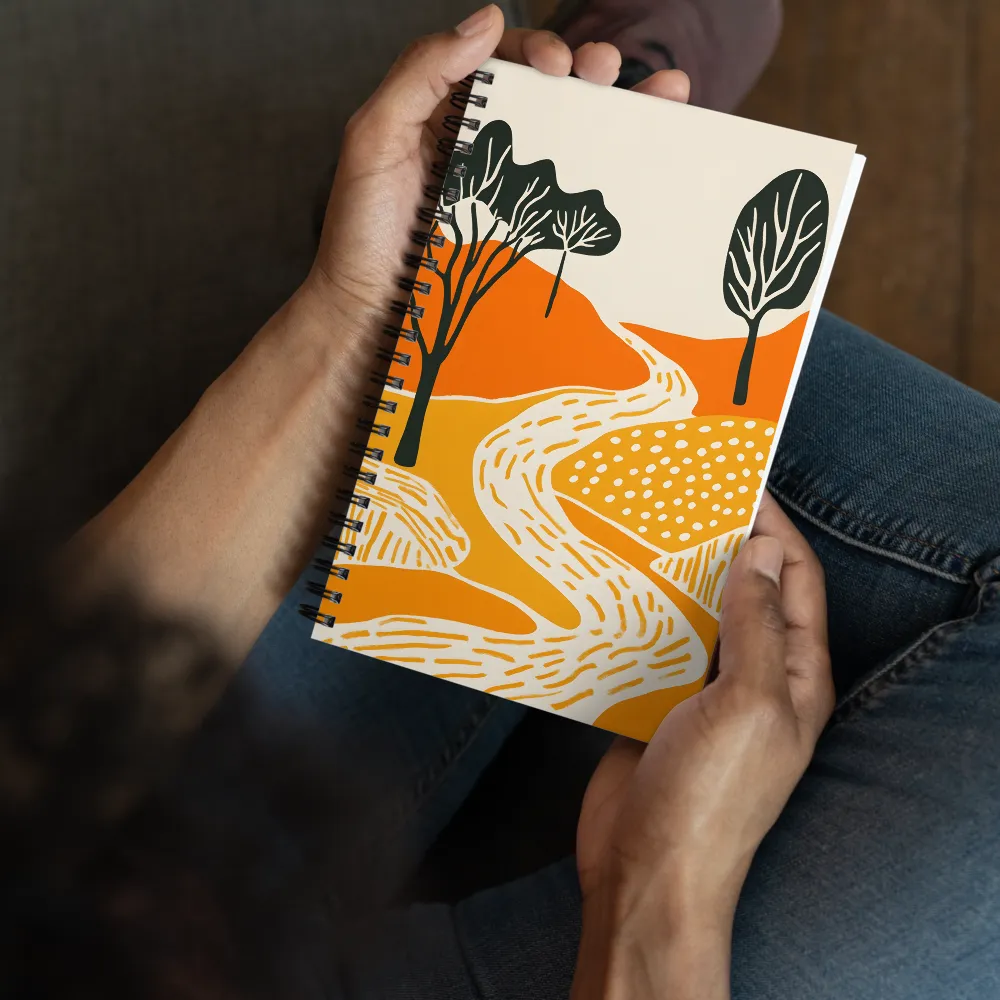 Winding Path Landscape 
 Spiral Notebook | 140 pages