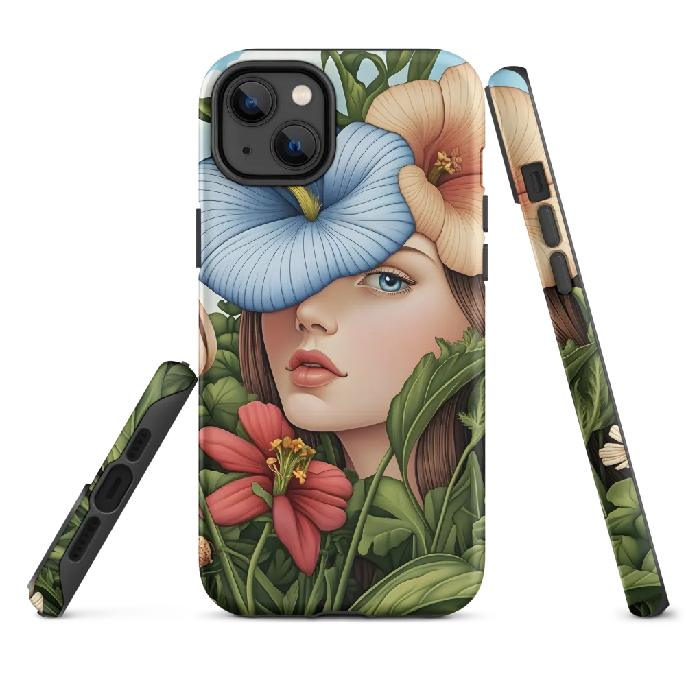 Woman with Floral Headpiece | Phone Case