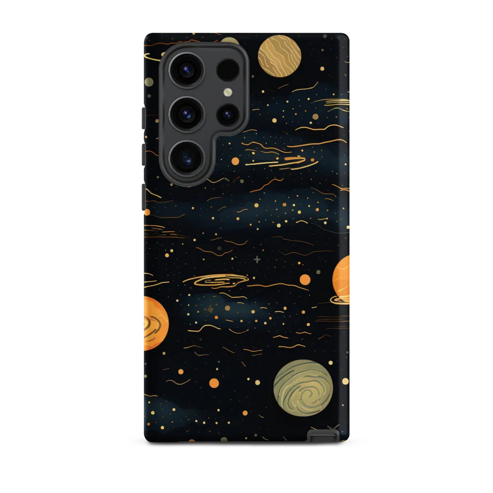 Planets in Cosmic Space Illustration | Phone Case