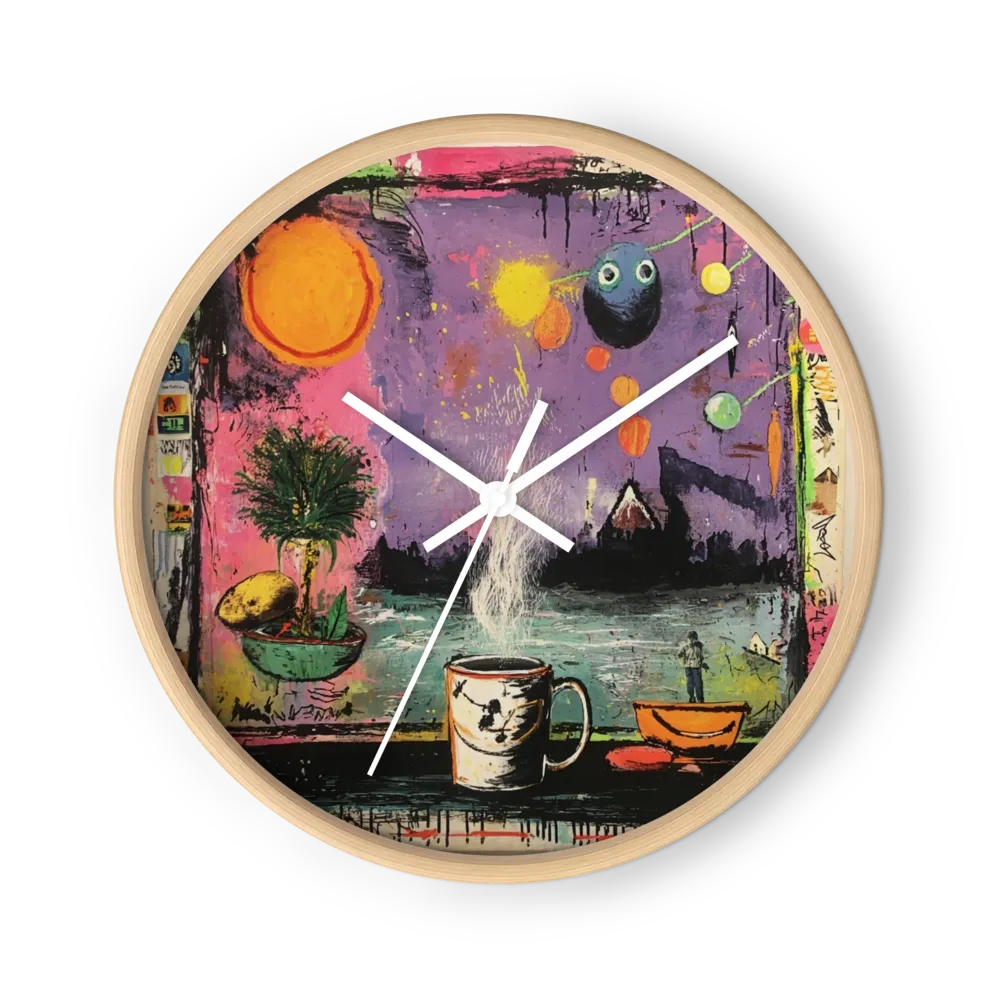 Cosmic Morning Brew | Wall Clock