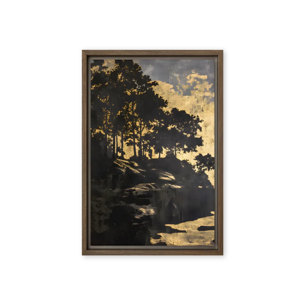 Impasto & Textured Wall Art — Thick Paint, Deep Night