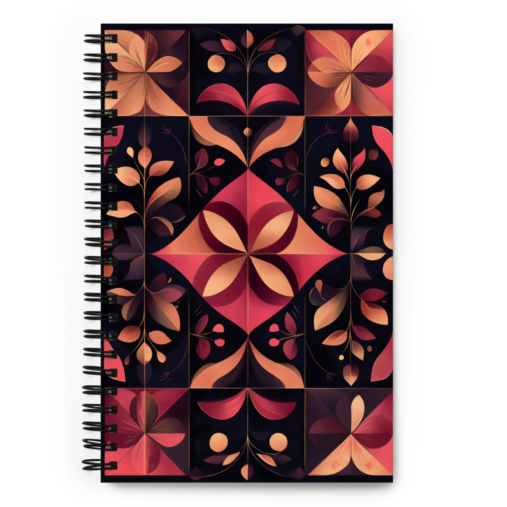 Organic Grid Harmony 
 Spiral Notebook | 140 pages