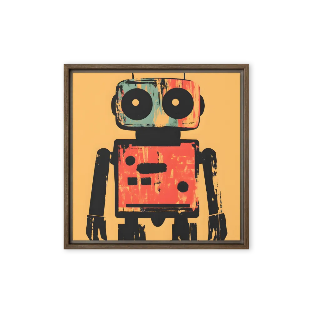 The Distressed Robot 
 Canvas with Black Frame