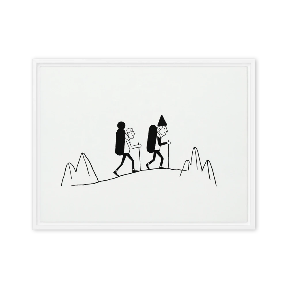 Mountain Hikers | Art Print