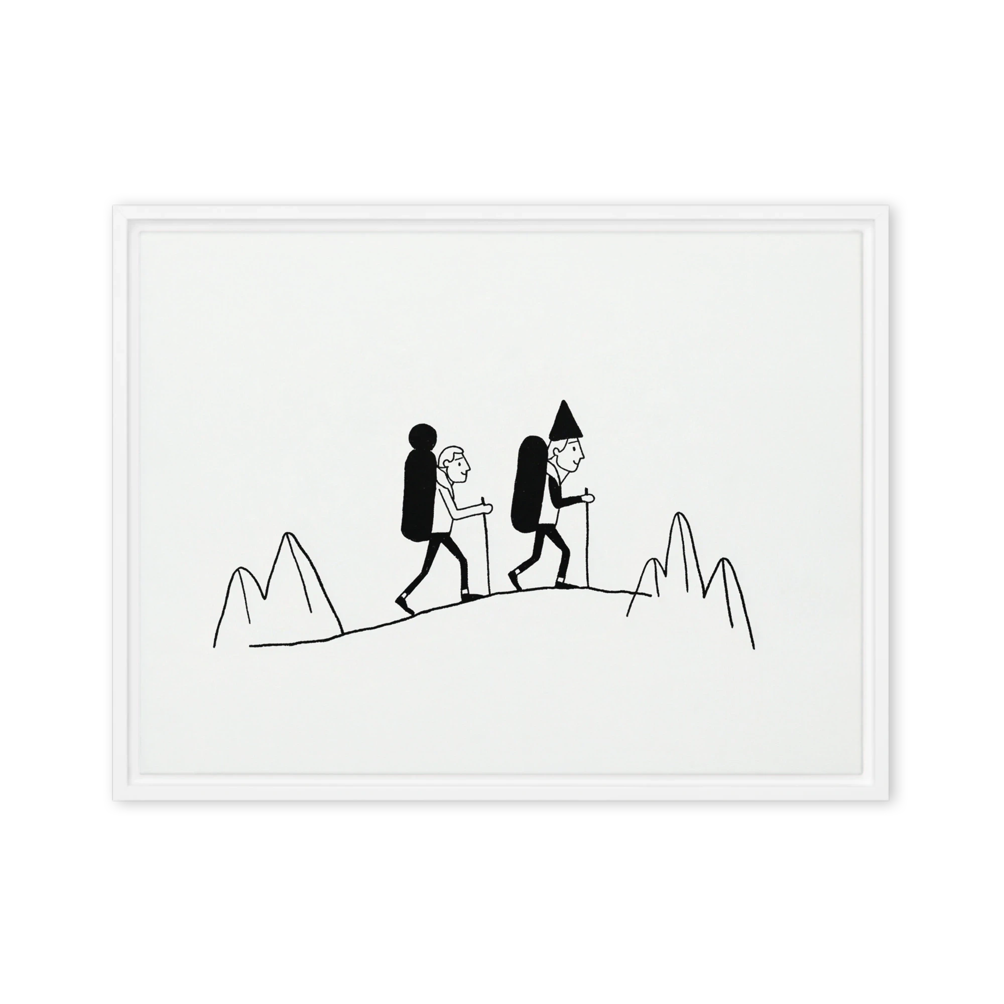 Mountain Hikers | Art Print