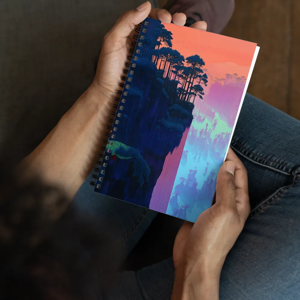 Aetherial Glitchscape 
 Spiral Notebook | 140 pages