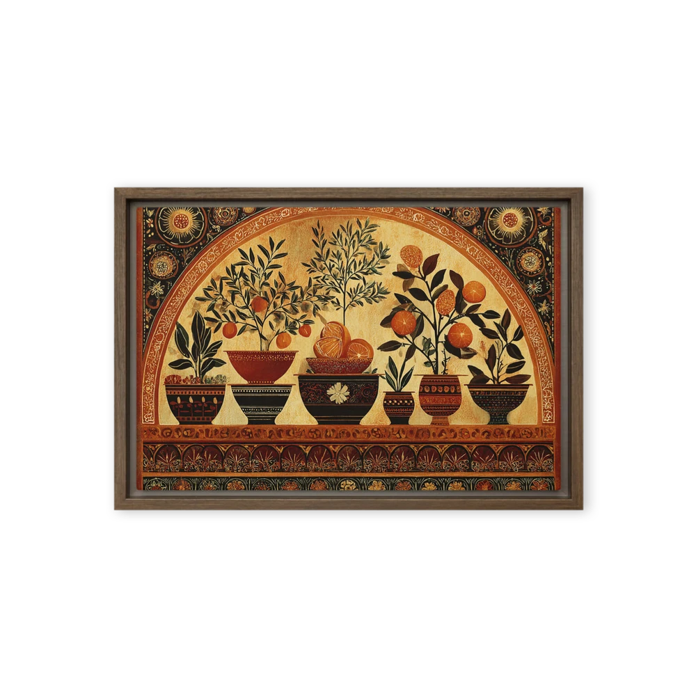 Citrus Alcove Fresco | Art Print