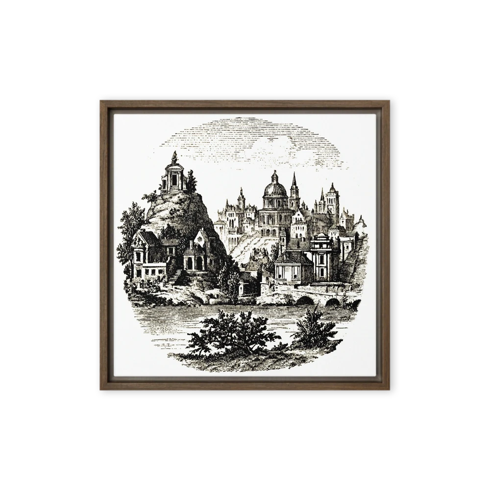 Classical Cityscape Engraving | Art Print