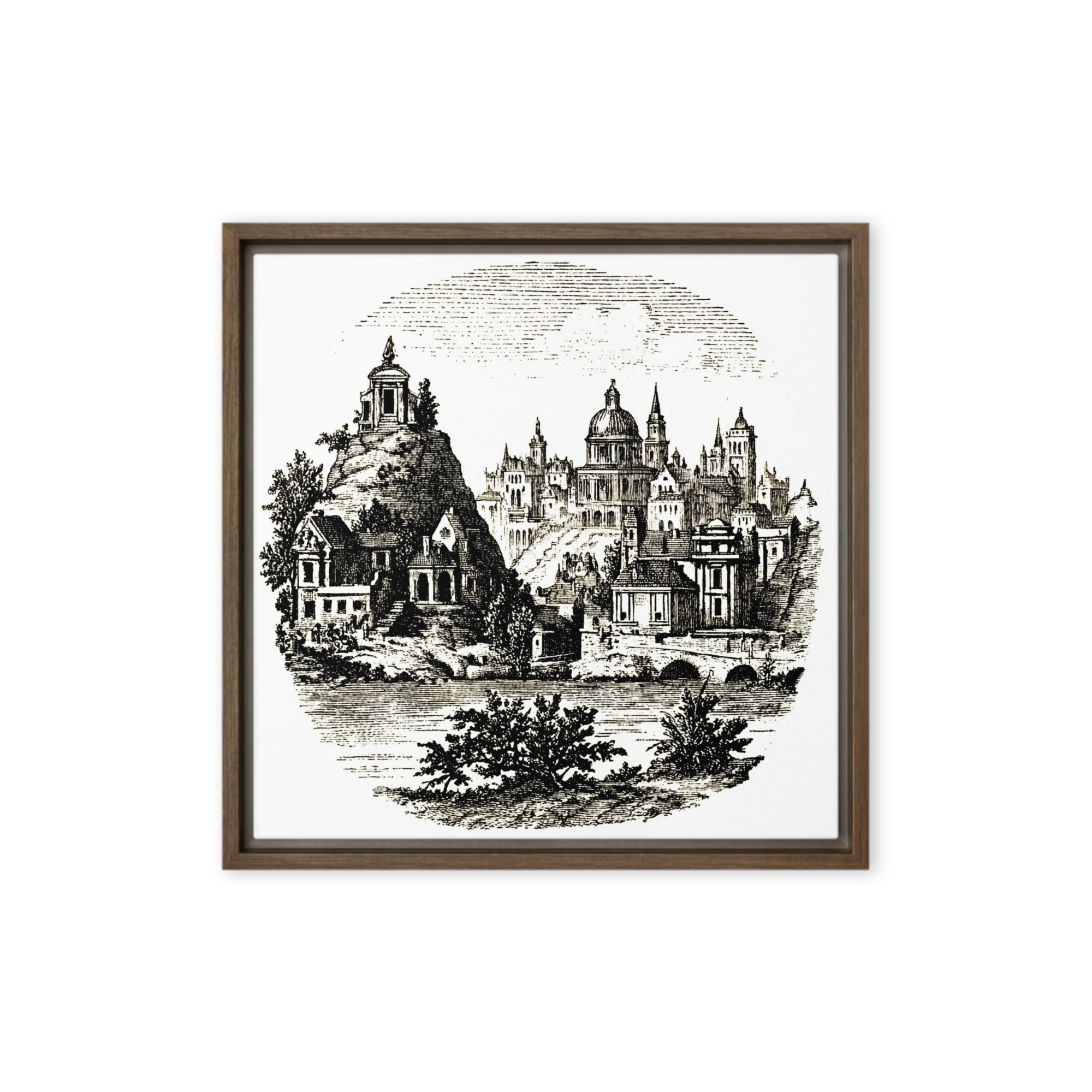 Classical Cityscape Engraving