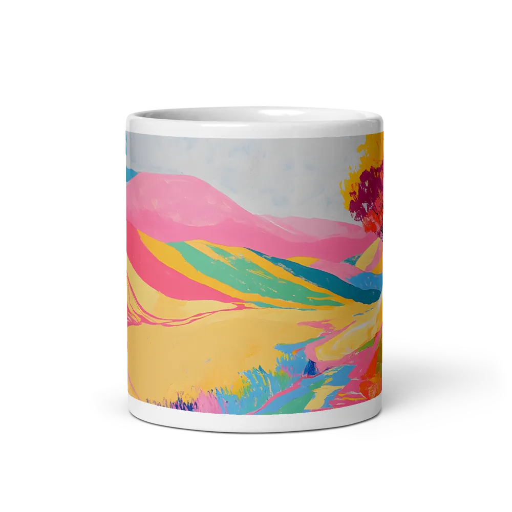 Vibrant Path Home 
 Mug with Dark Green inside