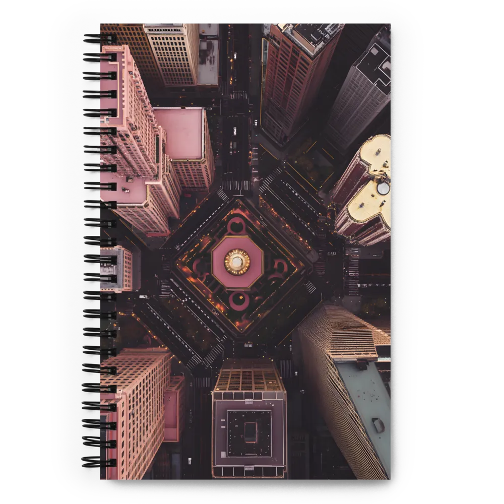 Urban Crossroads from Above 
 Spiral Notebook | 140 pages