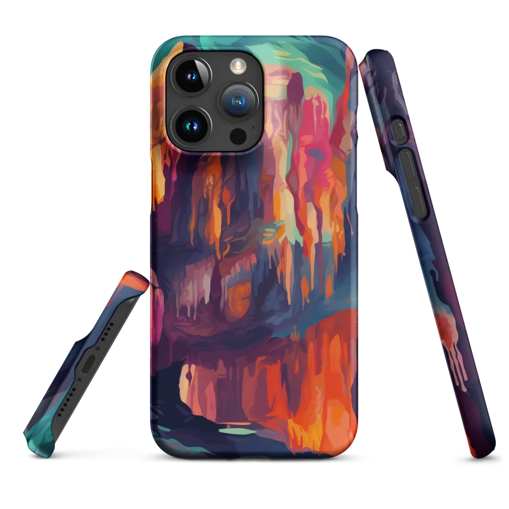 Vibrant Abstract Canyon Landscape | Phone Case