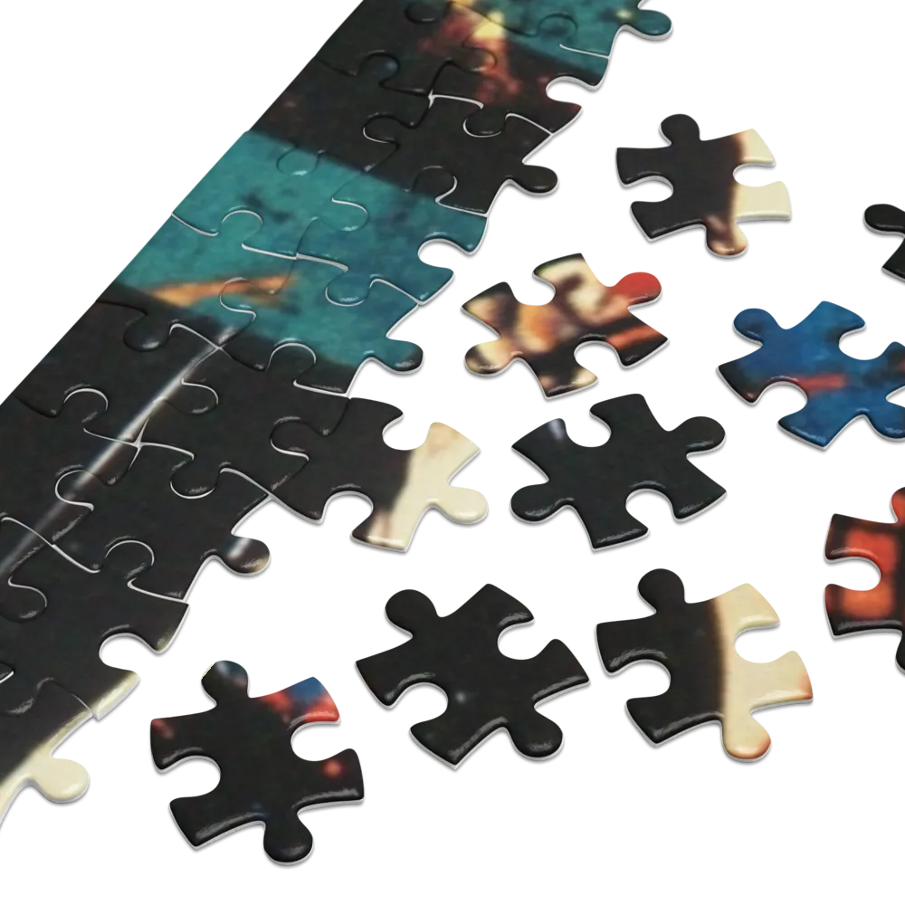 Retrato Fragmentado de Elefante 
 Puzzle em caixa de metal