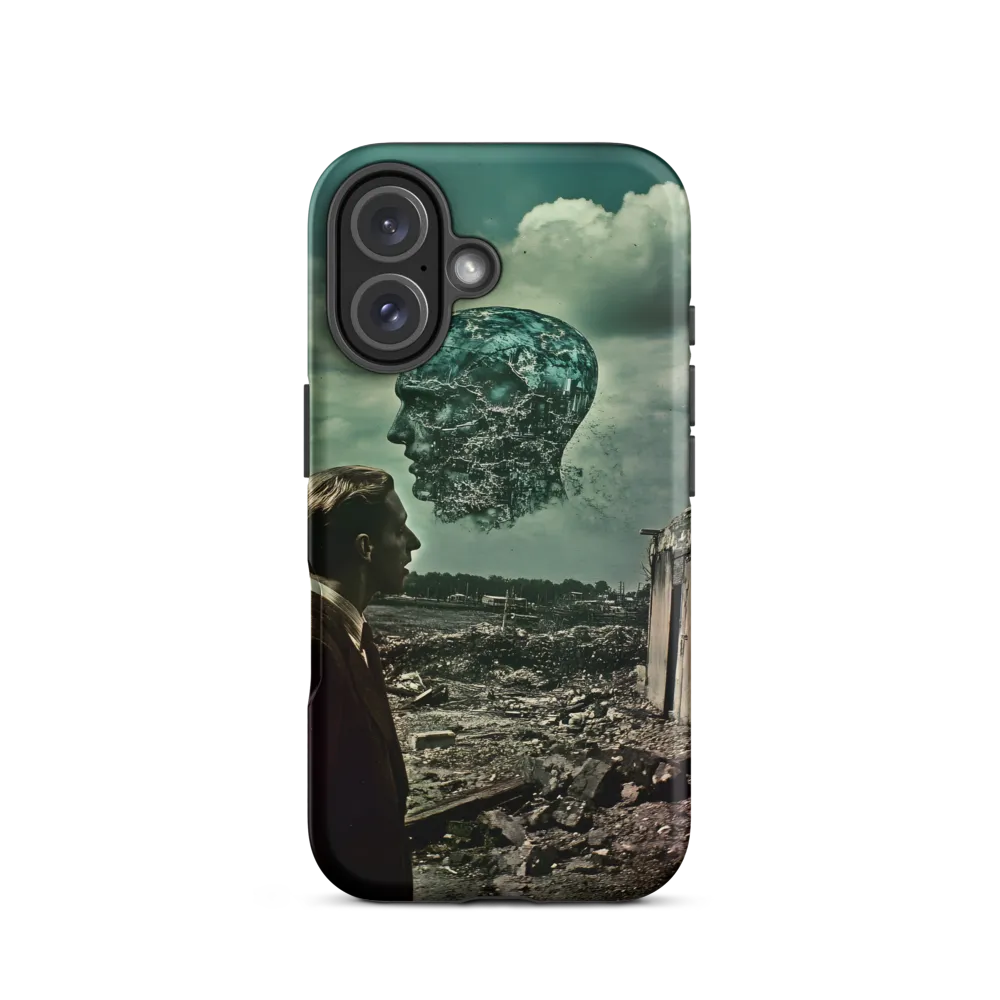 Surreal Man with Floating Head | Phone Case
