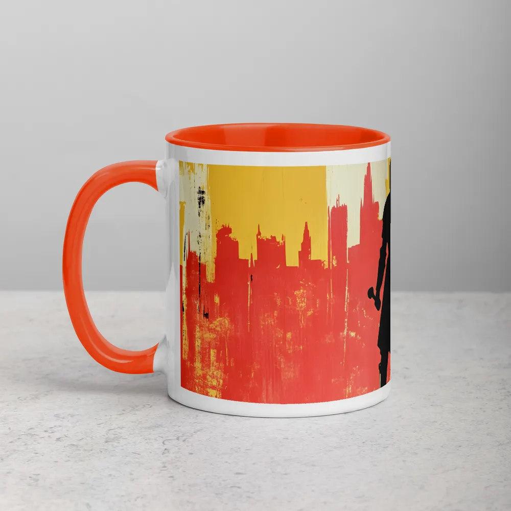 The Silent Sentinel 
 Mug with Red inside