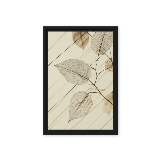 Delicate Sepia Leaves | Art Print
