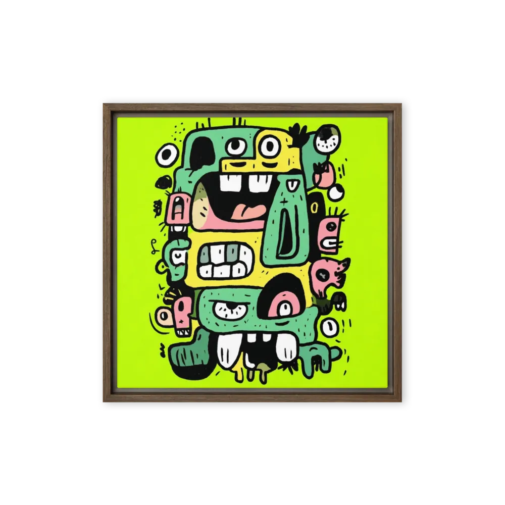 Monster Totem 
 Metal Print | 12″x 12″