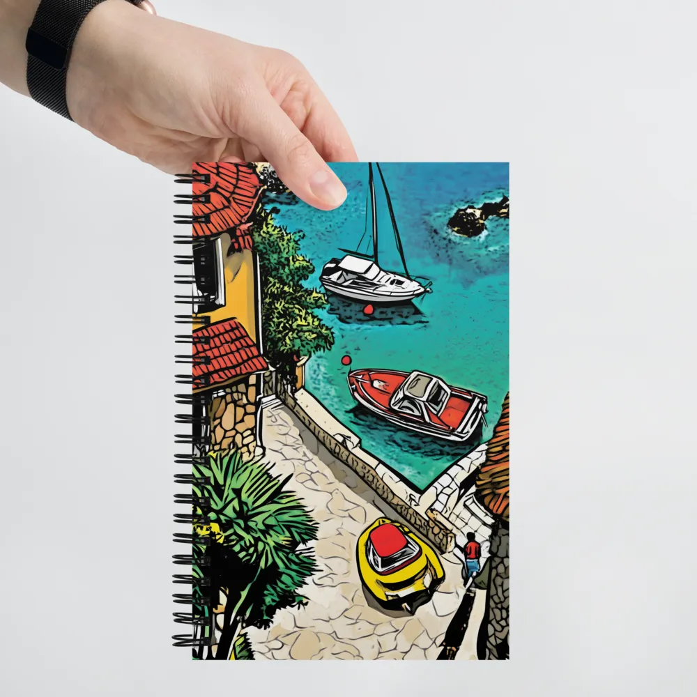 Mediterranean Inlet Scene 
 Spiral Notebook | 140 pages
