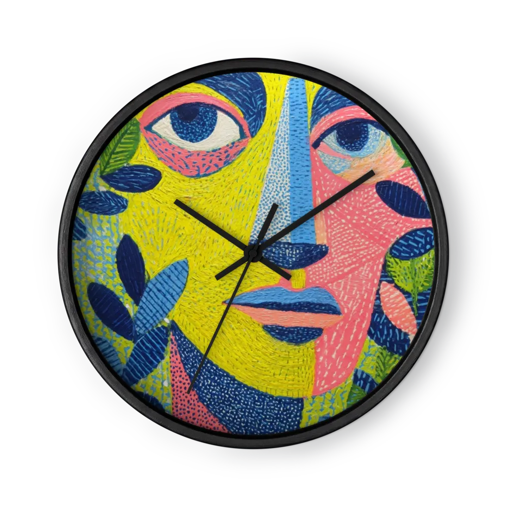 Botanical Mask | Wall Clock