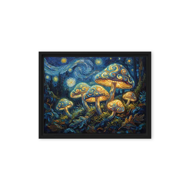Luminous Forest Night | Art Print