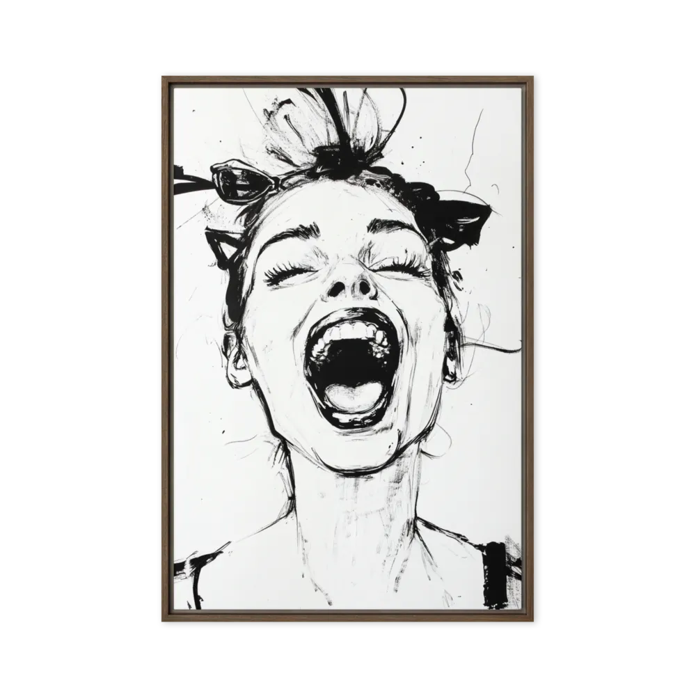 Raw energy in high contrast — Gestural black ink