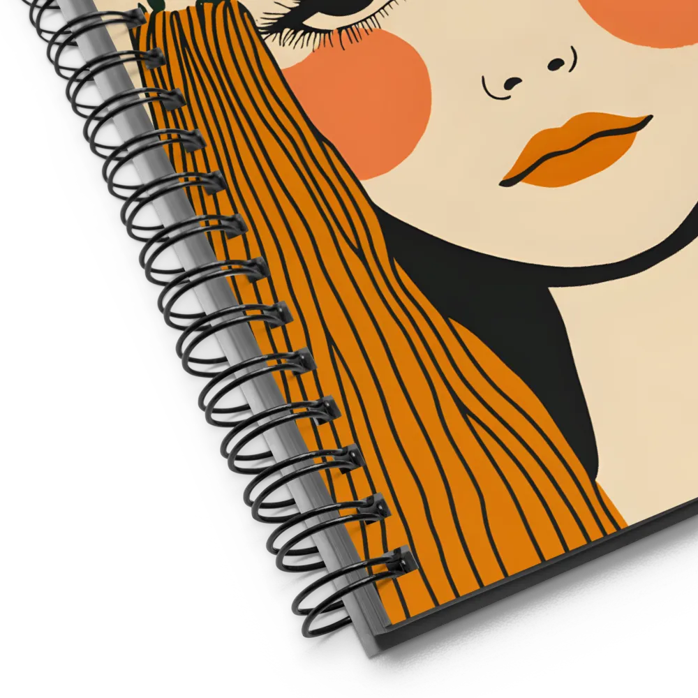 Botanical Spirit Portrait 
 Spiral Notebook | 140 pages