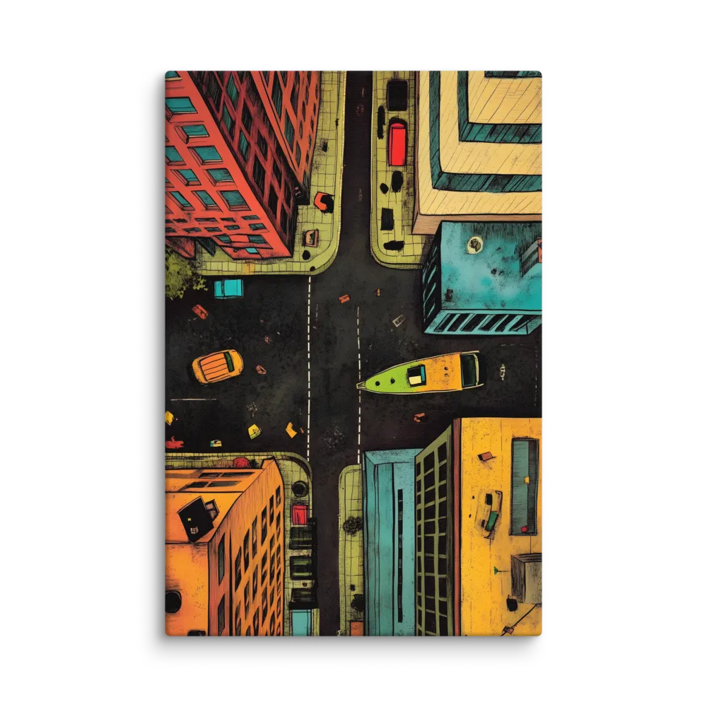 Urban Crossroads 
 Canvas | 32″x 48″