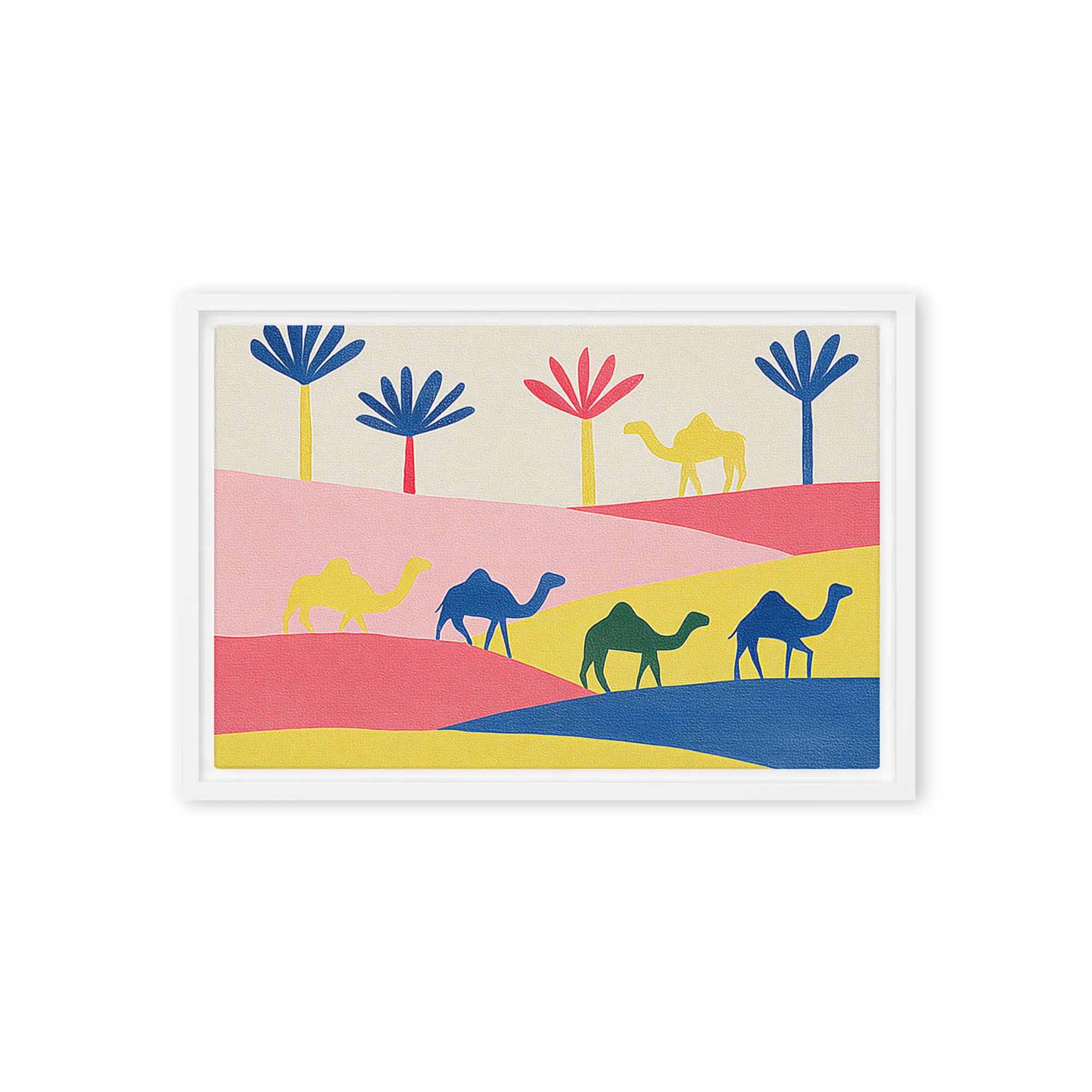 Caravan of Colors 
 Poster with White Frame | 12″x 16″